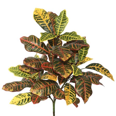 DARE2DECOR 34 in. Cronton Plant Leaves - Green DA1639430